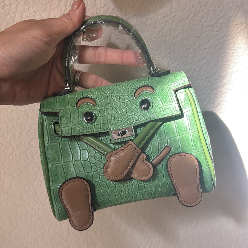 Leather Embossed Top handle Doll Bag - Picture 16 of 16